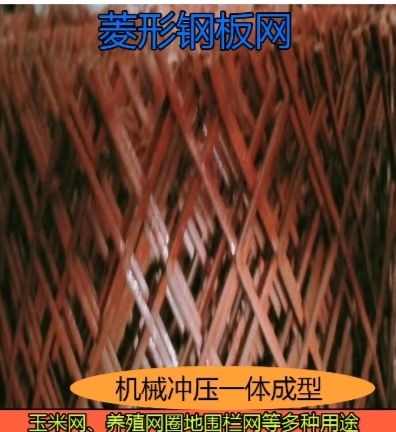 安平县电焊网 防锈菱形钢板网铁丝网围栏网格网钢丝养殖拦鸡网圈玉米网