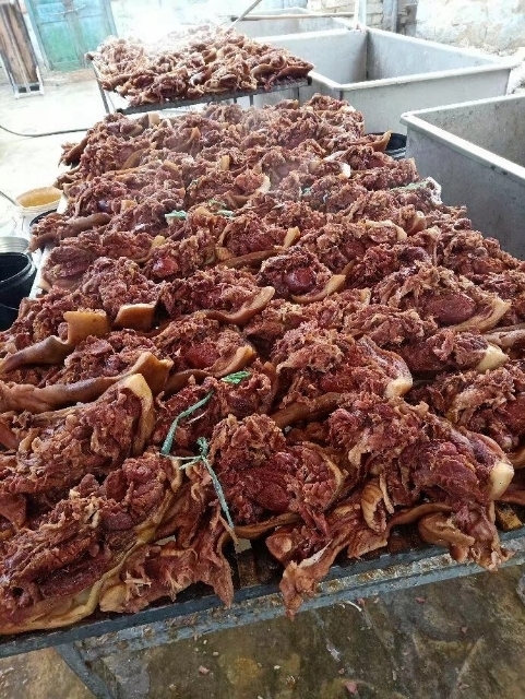 泰安批发博山酱猪头肉，香脆不腻，百吃不厌，货源充足，保证质量。