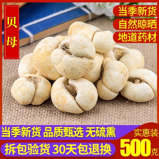 亳州【正品】正品贝母片浙贝母大贝母川贝母中药材贝母个500克包邮