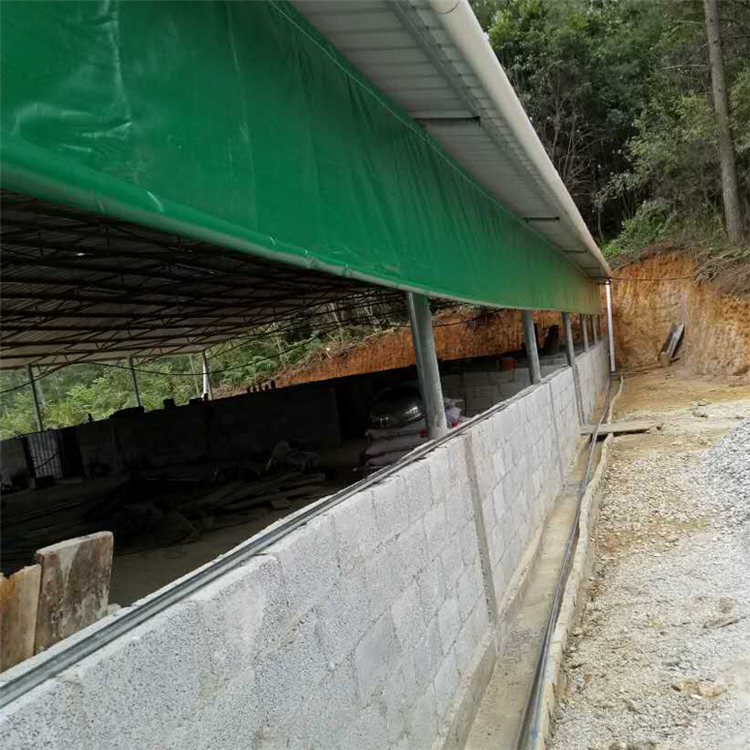 防雨布 定做养殖场卷帘布猪场牛棚羊舍白色透光防寒保暖PE挡风