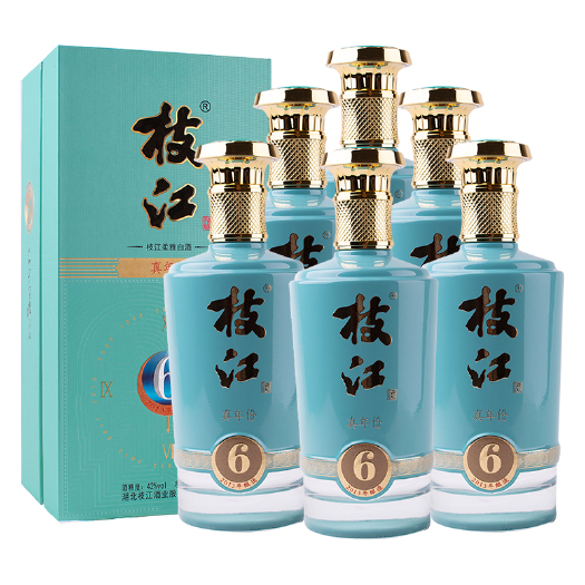 宜昌白酒 真年份6年42度500ml*4瓶整箱纯粮固态发酵