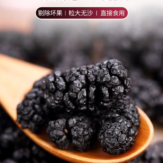 桑葚干 黑桑葚 今年新货新疆特产吐鲁番桑椹干个大肉厚无沙泡酒