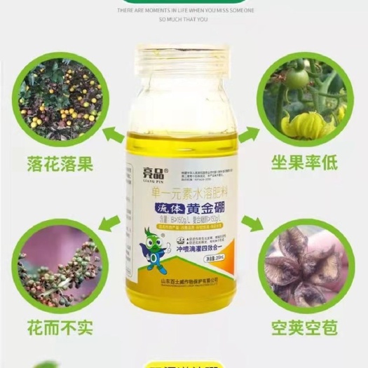 潍坊流体硼农用微量元素水溶硼肥叶面肥果树肥保花保果促花稳果防落素