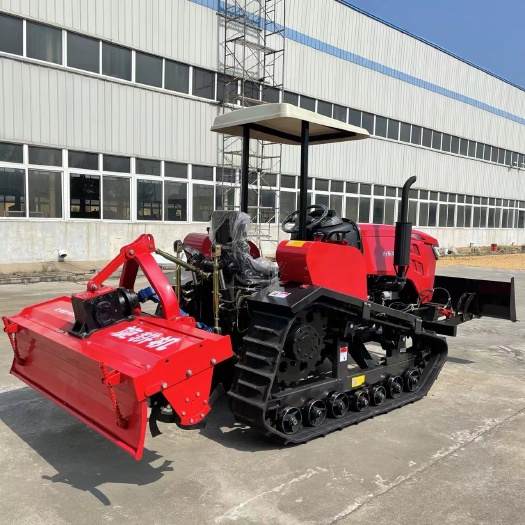 曲阜市履帶式拖拉機(jī) 100馬力水旱兩用履帶拖拉機(jī) 多功能旋耕開溝犁