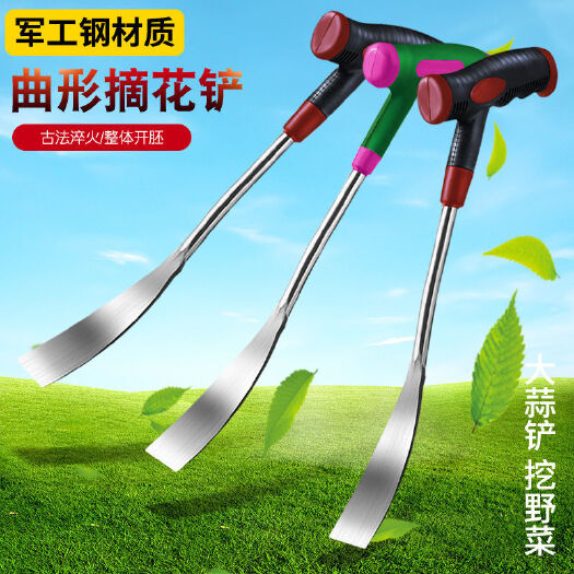 天津挖荠菜挖蒲公英挖蒜铲子大蒜铲农用挖野菜拔草工具种花种菜小铲