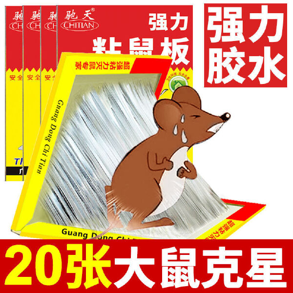 捕鼠贴 老鼠板粘鼠贴家用强力粘鼠板捕鼠灭鼠器老鼠贴高粘度强