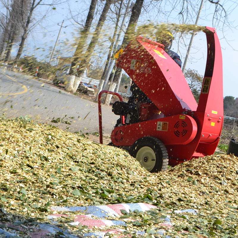 义乌市树枝粉碎机设备移动式枝条粉碎机果树枝条切碎机园林碎枝机