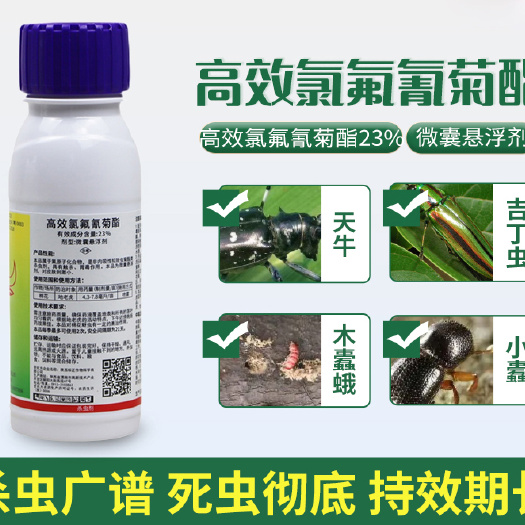 济南 诺普信攻牛氯氰菊酯柑橘柳树果树天牛吉丁虫甲壳虫高效杀虫剂农用