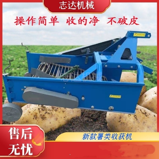 禹城市土豆收获机 加固挖土豆洋芋机器 拖拉机带胡萝卜 马铃薯收割