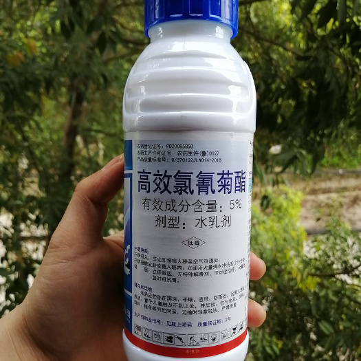 桂林农药杀虫剂5%高效氯氰菊酯水乳剂500克绿霸蚜虫木虱食心虫