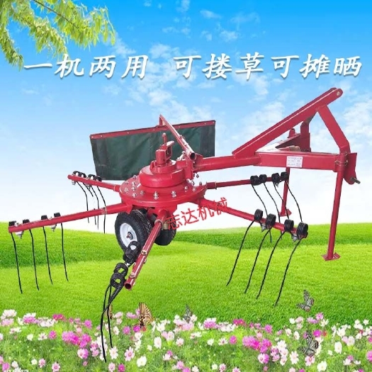 禹城市多功能摊晒机搂草机  拖拉机带牧草 小麦 摊晒搂草收获机