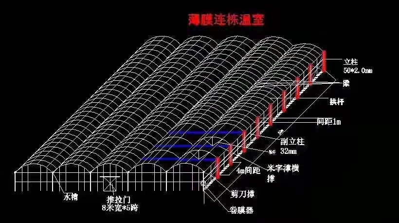 天津种植大棚 蔬菜大棚 温室大棚骨架、
