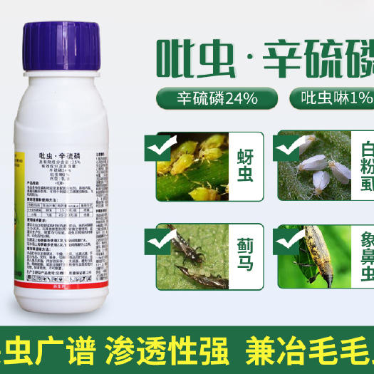 济南 诺普信金迪乐吡虫啉辛硫磷飞虱蚜虫蓟马果树花卉乳油杀虫剂农药