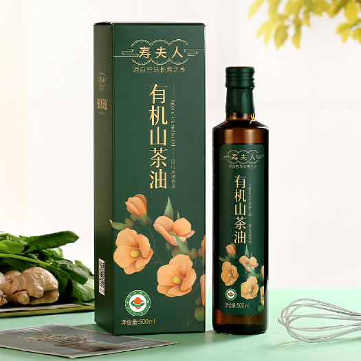 有机山茶油500ml/盒巴马长寿之乡特产纯茶籽油食用植物油