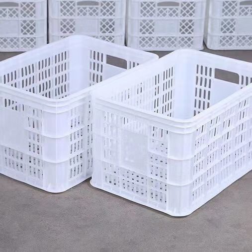 塑料筐 长方形镂空大号快递框子周转塑料箱收纳塑料胶筐蔬菜水果
