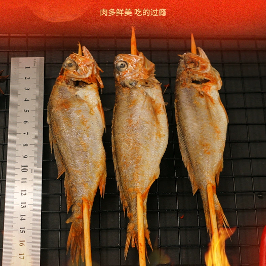 15串腌制海鲜 烧烤油炸冷冻半成品水产商用食材烧烤小黄鱼串