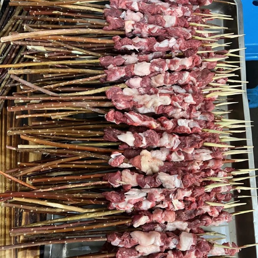 磐安县新鲜羊肉串 牛肉串 牛肚串 羊腰串 牛腰串