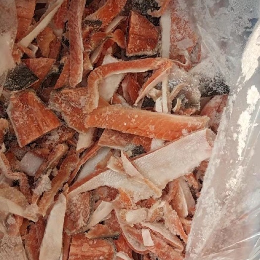青岛三文鱼马哈鱼肉粉鲑鱼边角料马哈鱼肉