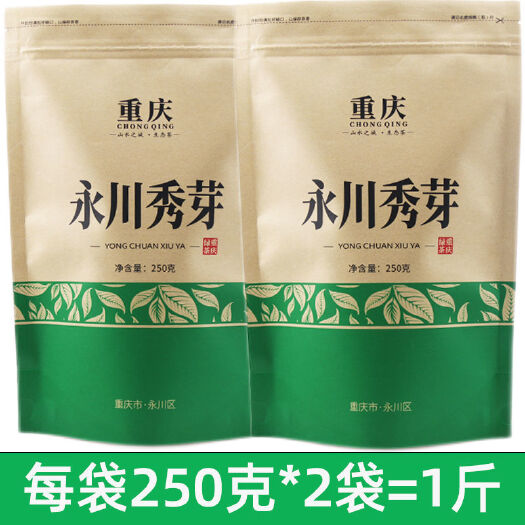 思茅毛峰茶 2022新茶重庆特产永川秀芽特级绿茶浓香耐泡散装雀顶毛峰1斤