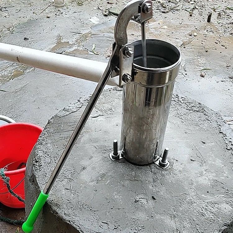 压井水器手动抽水泵家用 手摇泵压水井井头不锈钢老式摇水泵手