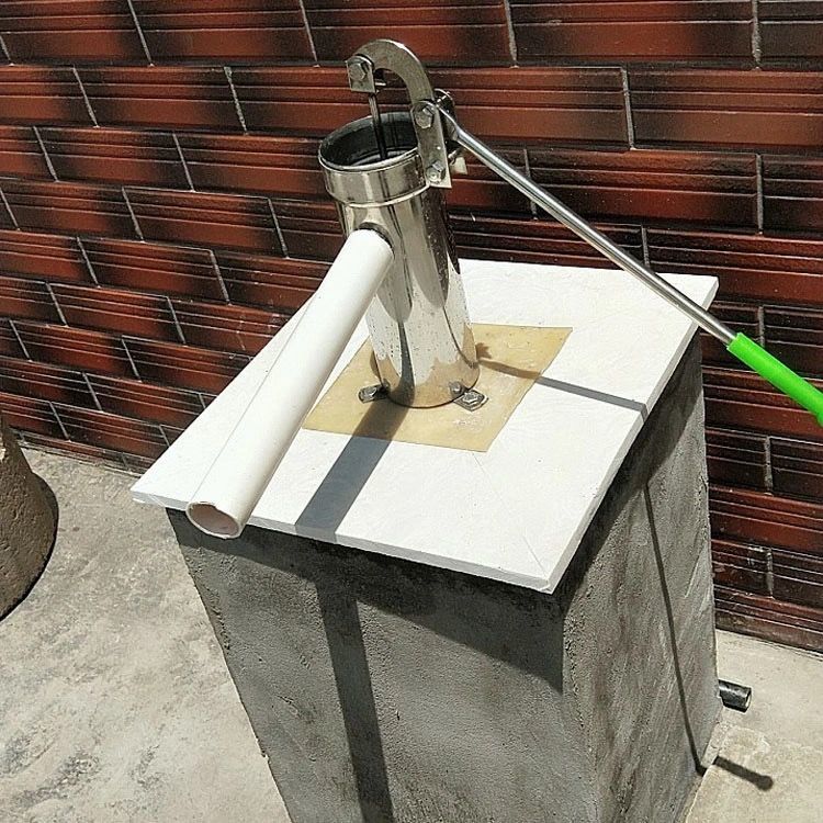 压井水器手动抽水泵家用 手摇泵压水井井头不锈钢老式摇水泵手