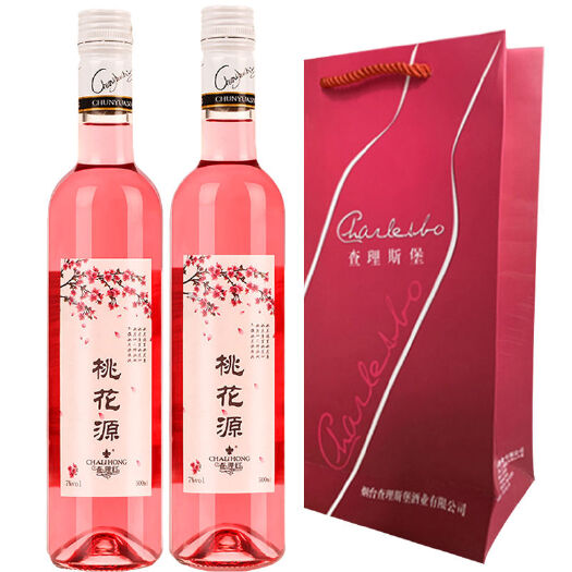 东山县产地桃花酒低度女士甜酒小青梅水果酒500ml冰爽甜红酒包