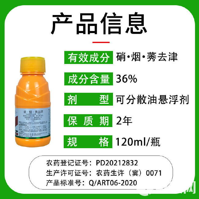 36%玉米田苗后专用除草剂硝烟莠去津除玉米田杂草