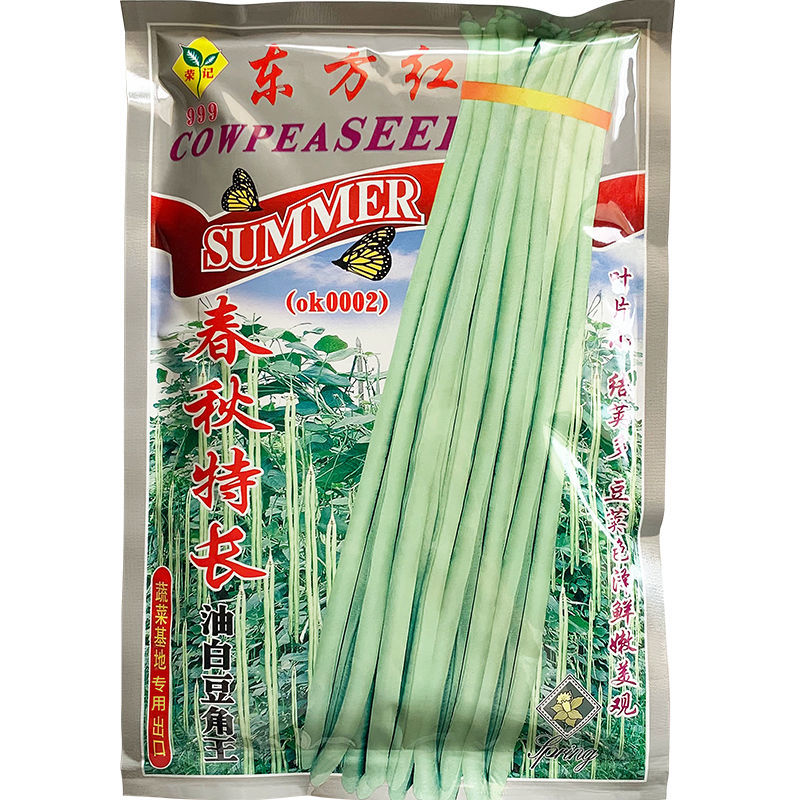 特长油白豆角种子豆角子种孑豇豆种籽豆种东方红春秋季高产蔬菜种