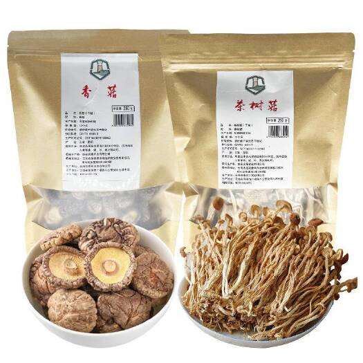 姚安县姚安县茶树菇250g+香菇250g