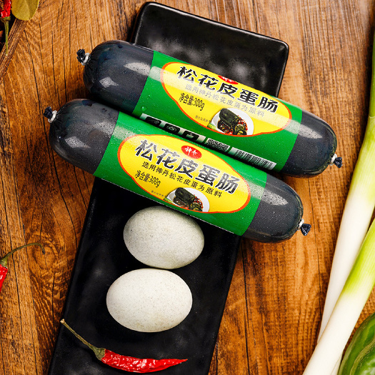 松花皮蛋肠300克 皮蛋瘦肉粥 熟食变蛋肠下酒 湖北特产