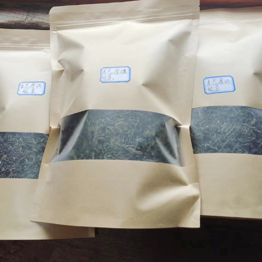 云南高山大叶种茶2023年明清绿茶自己手工采制