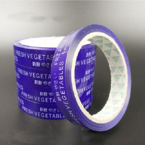 义乌市超市捆扎蔬菜胶带扎口胶带果蔬胶带彩色生鲜捆菜环保蔬菜胶带