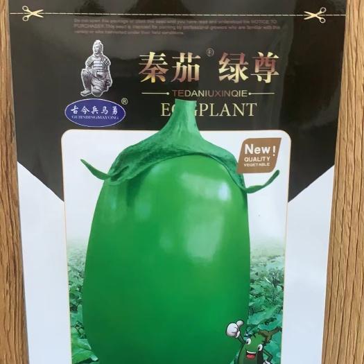 扶沟县秦茄绿茄子种子早熟单果800克左右囗感好膨果快抗逆性强深绿