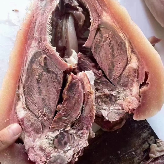 庆云县清真牛头肉，全熟牛头肉，火烧毛，去油去骨去淋巴，实拍图片