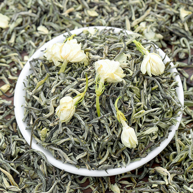 2024新茶茉莉花茶茶叶一级浓香型花草茶绿茶礼盒装500克