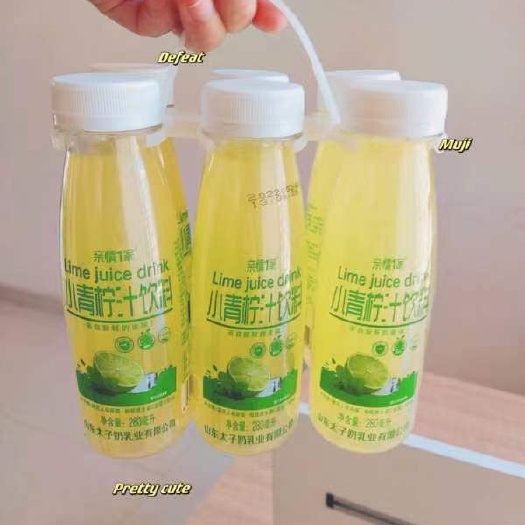 太子奶乳业青柠果汁，24瓶箱装，补充维c夏季饮品