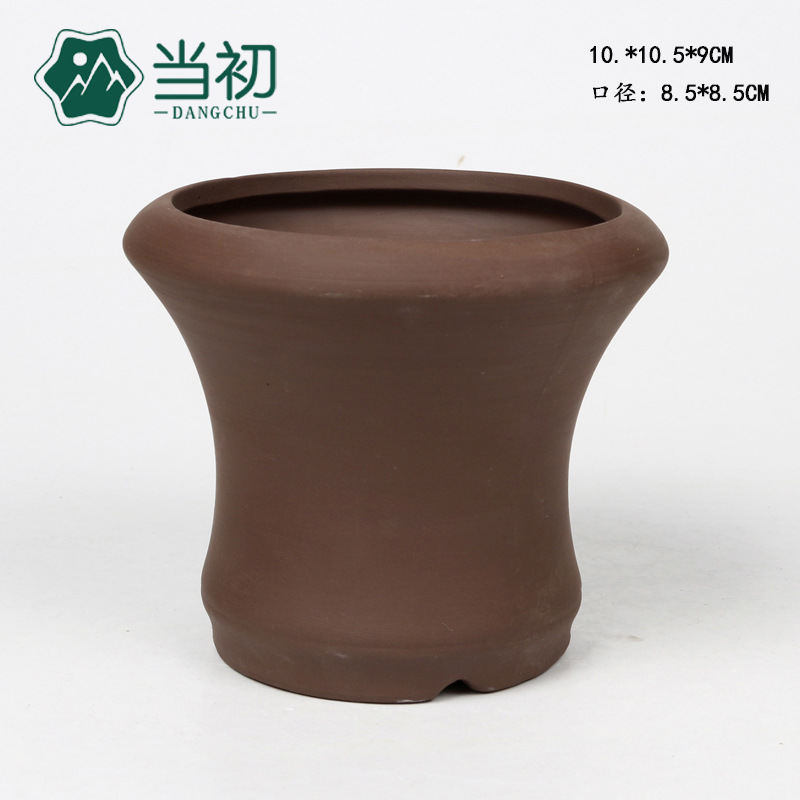 创意紫砂粗陶花盆 zakka手工复古红陶园艺多肉小花盆批发桌