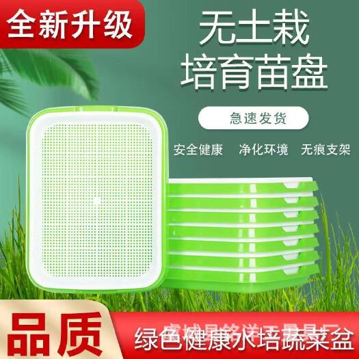 长沙芽苗菜育苗盘蔬菜芽菜种植盆豆芽盘发芽盆塑料双层水培盒纸上种菜