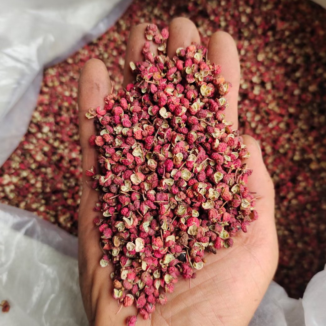 陕西红花椒颗粒，2024新货，色选梅花。大红袍干花椒颗粒。