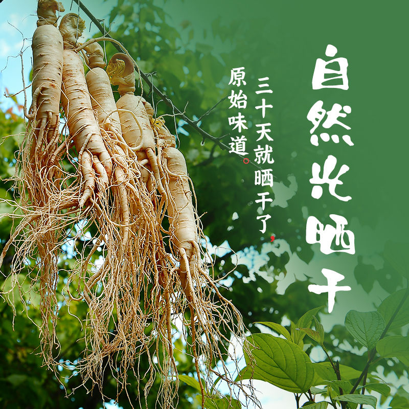 【9-13年干人参6支装】参生晒参长白山人参东北特产送礼