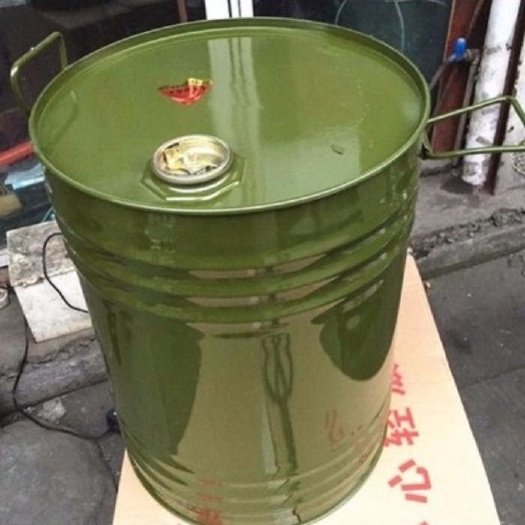 南京50升汽油桶柴油桶铁皮油桶备用油箱 50L圆桶立式油桶加厚型
