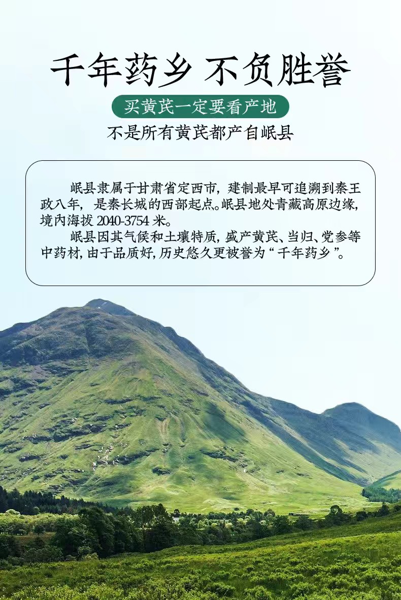 甘肃岷县黄芪片中药材原产地新货无硫北茋茶批发零一件代发包邮售