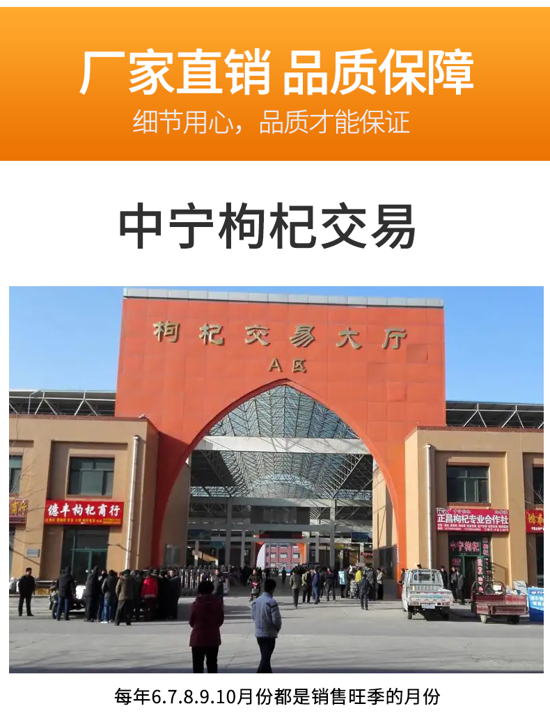 红枸杞    2024宁夏新枸杞无硫500g袋装1级干度大果