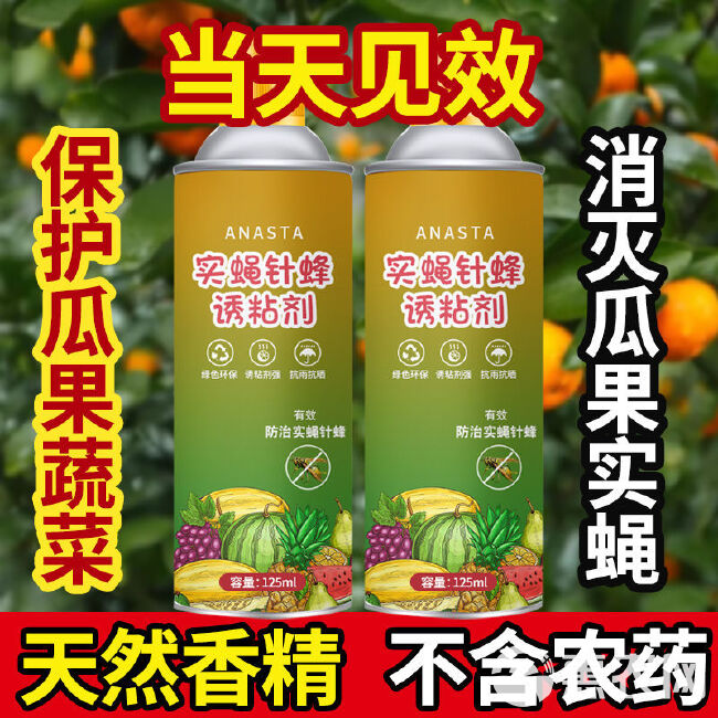 瓜果实蝇诱粘剂针蜂引诱诱捕器果树菜地害虫防治粘胶板