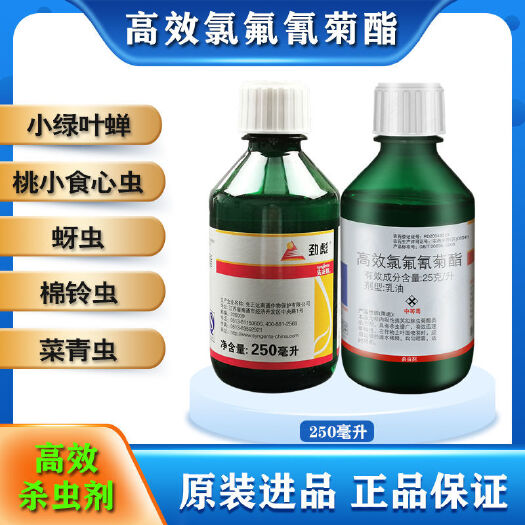 滨州先正达氯氟氰菊酯劲彪功夫果树烟草潜叶蛾蚜虫青虫黏虫杀虫剂农药