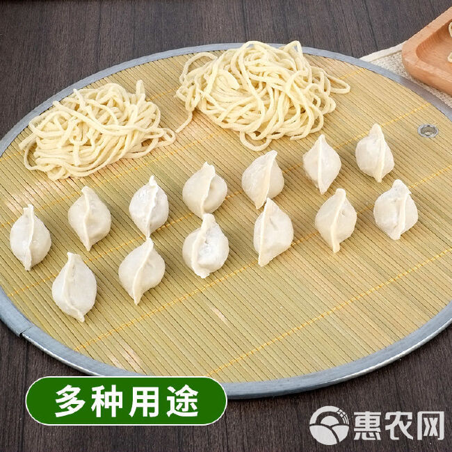 可挂式双面使用青竹饺子帘铁艺包边天然青竹家用饺子帘竹制盖帘