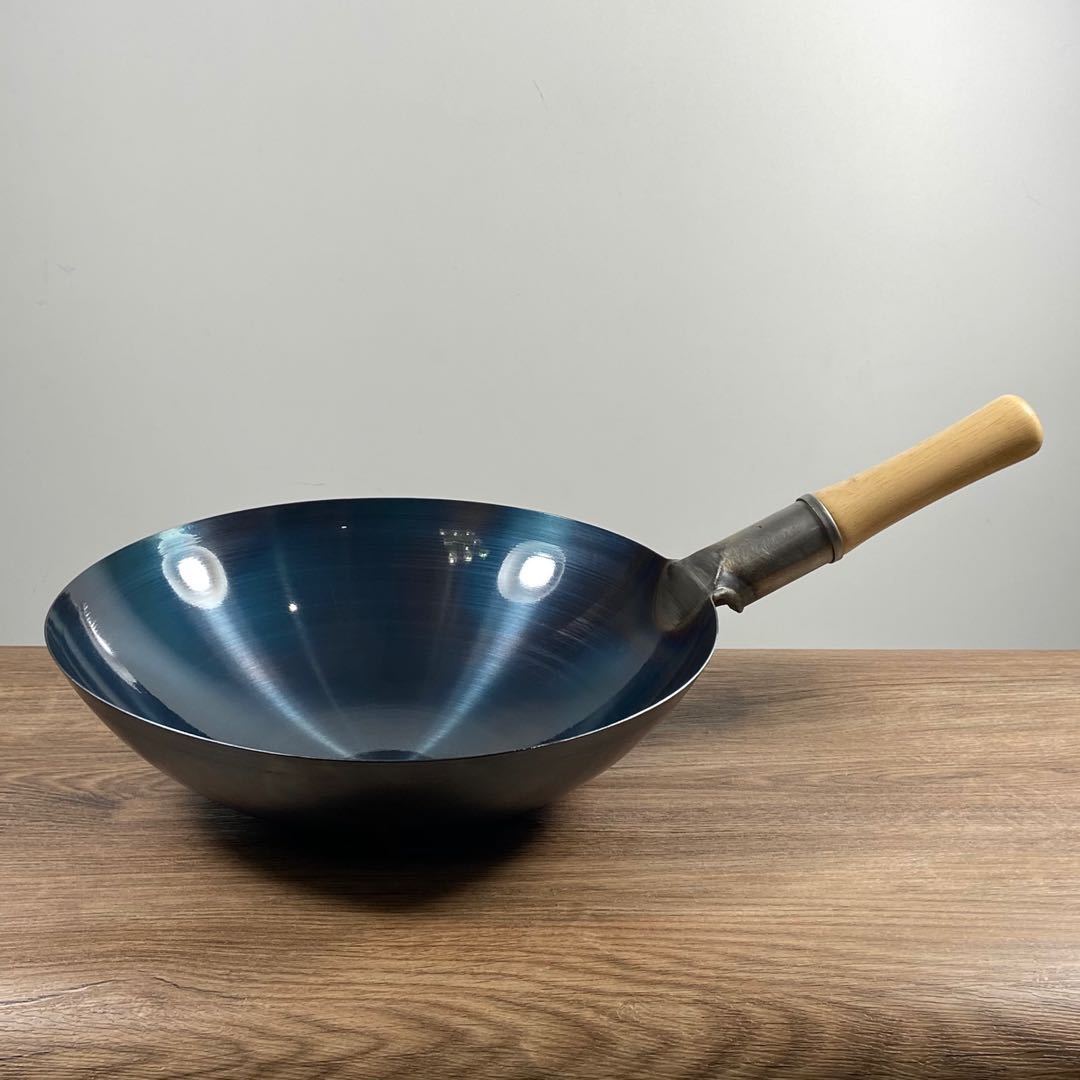 章丘铁锅官方旗舰店正宗老式铁锅家用燃气灶适用手工炒菜锅小铁锅