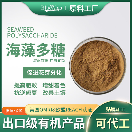 青岛蓝宝沣工厂现货 海藻多糖 有机农用生物酶解马尾藻多糖 海藻肥
