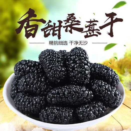 桑葚干【今年新货】桑葚干新疆桑葚干黑桑葚干泡水泡茶批发