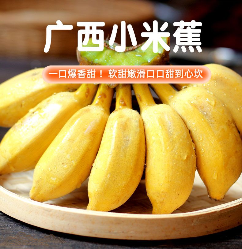 南宁广西新鲜小米蕉，一件代发包邮。